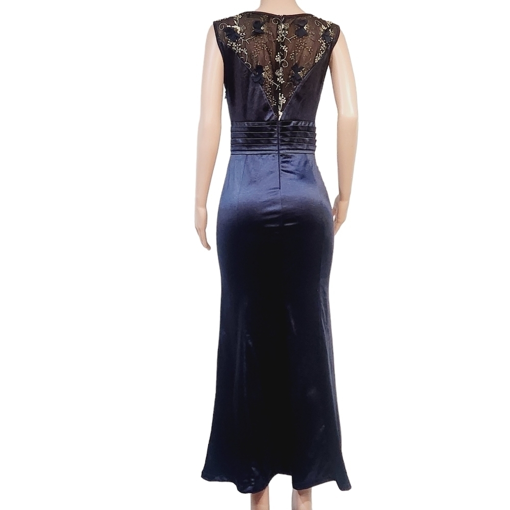 Vfshow Womens Ruched Ruffle High Slit Formal Dress As M - Picture 10 of 16
